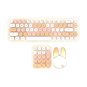 ماوس و کیبورد بی سیم مافی مدل Bean Max - طیف قهوه ای