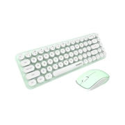 ماوس و کیبورد بی سیم مافی مدل Sweet Pure - سفید سبز