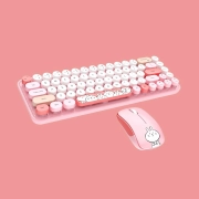 ماوس و کیبورد بی سیم مافی مدل I Bean Pro - صورتی