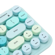 ماوس و کیبورد بی سیم مافی مدل I Bean Colorful - آبی