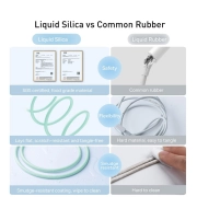 کابل شارژ سریع USB-A به لایتنینگ بیسوس مدل Jelly Liquid Silica Gel طول 1.2m - سبز