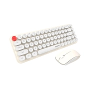 ماوس و کیبورد بی‌سیم مافی مدل Wireless Desktop Sweet Pure – بژ