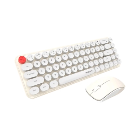 ماوس و کیبورد بی‌سیم مافی مدل Wireless Desktop Sweet Pure – بژ