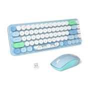 ماوس و کیبورد بی سیم مافی مدل I Bean Pro - آبی