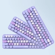 ماوس و کیبورد بی سیم مافی مدل I Bean Colorful - بنفش