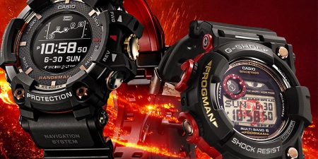 ساعت جدید Casio G-Shock MudMaster با تم گدازه‌ آتشفشانی