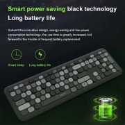 ماوس و کیبورد بی سیم مافی مدل 666 - مشکی خاکستری