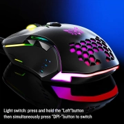 موس با سیم گیمینگ اونیکوما مدل CW902 - مشکی