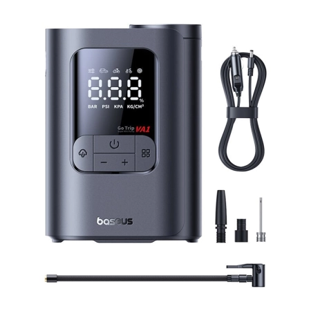پمپ باد لاستیک ماشین قابل حمل بیسوس مدل GoTrip VA1 Pro Super Mini - مشکی