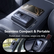 پمپ باد لاستیک ماشین قابل حمل بیسوس مدل GoTrip VA1 Pro Super Mini - مشکی