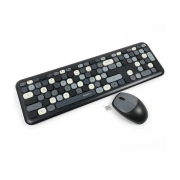 ماوس و کیبورد بی سیم مافی مدل 666 - مشکی خاکستری