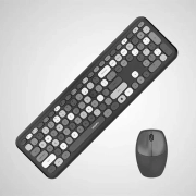 ماوس و کیبورد بی سیم مافی مدل 666 - مشکی خاکستری