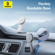 شارژر مگنتی و نگهدارنده گوشی بیسوس مدل C02 PrimeTrip Series با توان 15W - سفید