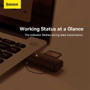 کارت خوان بیسوس مدل AirJoy Series - مشکی