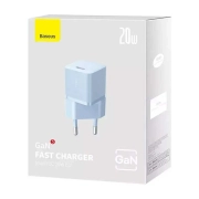 شارژر دیواری بیسوس مدل Mini GaN5 20W - آبی