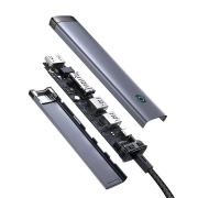 هاب 7 پورت USB-C بیسوس مدل UltraJoy Series - خاکستری تیره