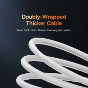 کابل شارژ سریع USB-C به USB-C بیسوس مدل CoolPlay Series 100W طول 1m - سفید