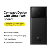 پاوربانک بیسوس Star-Lord مدل P10022905113-00 ظرفیت 30000mAh - مشکی