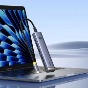 هاب 7 پورت USB-C بیسوس مدل UltraJoy Series - خاکستری تیره