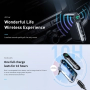 گیرنده بلوتوث صدا بیسوس مدل BSBA-02 - مشکی