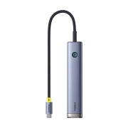 هاب 7 پورت USB-C بیسوس مدل UltraJoy Series - خاکستری تیره
