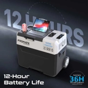 یخچال شارژی پرومیت مدل PowerCooler - خاکستری