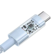 کابل شارژ سریع USB-A به USB-C بیسوس مدل Gem 100W طول 1m – آبی