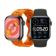 ساعت هوشمند HK مدل HK9 MINI - مشکی - بند نارنجی