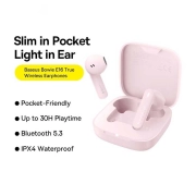 هندزفری بلوتوثی TWS بیسوس مدل Bowie E16 - صورتی
