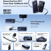 پاوربانک بیسوس مدل EnerCore CR11 ظرفیت 10000mAh - مشکی