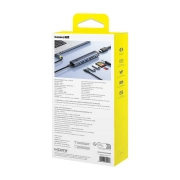 هاب 7 پورت USB-C بیسوس مدل UltraJoy Series - خاکستری تیره