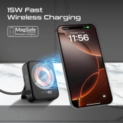 کیت شارژ بی‌سیم و لوازم جانبی AuraKit 15W – مشکی 3