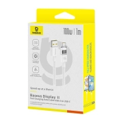 کابل شارژ سریع USB-C به USB-A بیسوس مدل CD Series 100W طول 1m - سفید