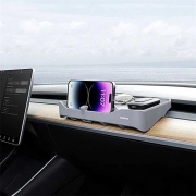 جعبه نظم دهنده داخل خودرو 2 در 1 بیسوس مدل T-Space Series - خاکستری