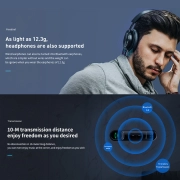 گیرنده بلوتوث صدا بیسوس مدل BSBA-02 - مشکی