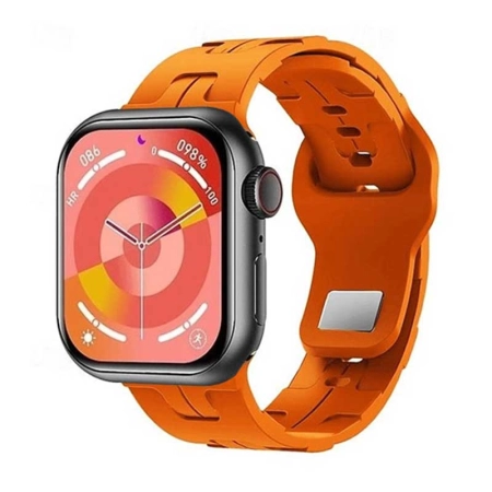 ساعت هوشمند HK مدل HK9 MINI - مشکی - بند نارنجی