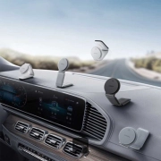 شارژر مگنتی و نگهدارنده گوشی بیسوس مدل C02 PrimeTrip Series با توان 15W - سفید