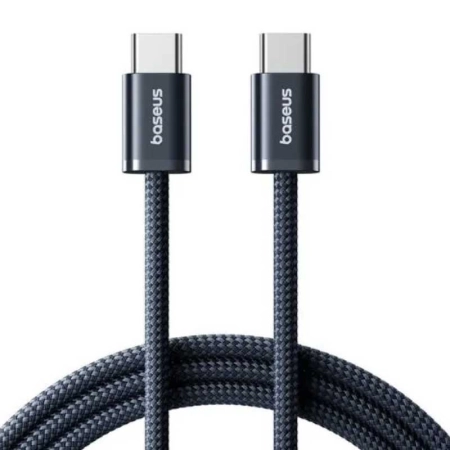 کابل شارژ سریع USB-C به USB-C بیسوس مدل Dynamic 4 Series PD 100W طول 1m – مشکی