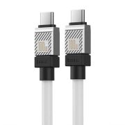 کابل شارژ سریع USB-C به USB-C بیسوس مدل CoolPlay Series 100W طول 1m - سفید