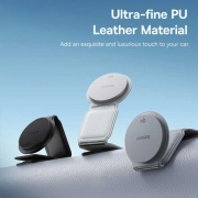 شارژر مگنتی و نگهدارنده گوشی بیسوس مدل C02 PrimeTrip Series با توان 15W - سفید