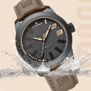 ساعت مچی عقربه ای مردانه نیوی فورس مدل NF9202 - رنگ خاکی