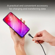 کابل شارژ سریع USB-C به USB-C SBS مدل TECABLETCC20K طول 1.5 متر - مشکی
