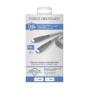 کابل شارژ USB‑C به USB‑C فورس مدل FPCBLCC1M2MRG طول 1.2 متر - خاکستری