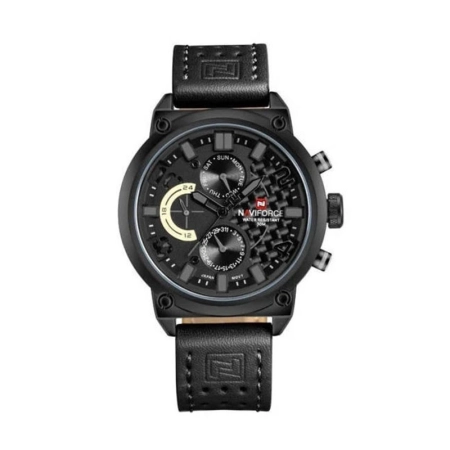 ساعت مچی عقربه ای مردانه نیوی فورس مدل NF9068 - رنگ مشکی