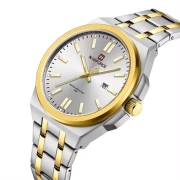 ساعت عقربه ای مچی مردانه نیوی فورس مدل NF9226 - صفحه نقره ای