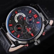 ساعت مچی عقربه ای مردانه نیوی فورس مدل NF9068 - رنگ مشکی ، قرمز 1