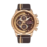 ساعت مچی عقربه ای مردانه نیوی فورس مدل NF9110 - رنگ قهوه ای