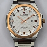 ساعت مچی عقربه ای مردانه نیوی فورس مدل NF9245 - رنگ نقره ای ، رزگلد