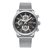 ساعت مچی عقربه ای مردانه نیوی فورس مدل NF9211 - رنگ نقره ای