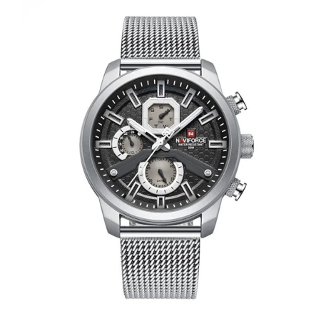 ساعت مچی عقربه ای مردانه نیوی فورس مدل NF9211 - رنگ نقره ای